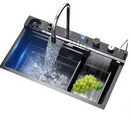 Chiuveta multifunctionala cu 2 cascade cu accesorii incluse, afisaj digital a temperaturii si robinet cascada