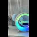 Statie incarcare wireless 3 in 1 cu lampa RGB si boxa bluetooth, control aplicatie