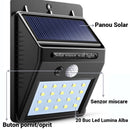 Lampa LED Solara cu Senzor de Miscare – Iluminare Automata, Montaj Rapid fara Cabluri, Rezistenta la Intemperii