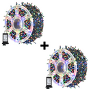 Set 2 Instalatie Craciun Multicolor 100m | 500 LED-uri Cu Jocuri De Lumini | Interior/Exterior | IP44