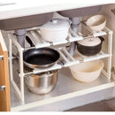 Raft Organizator Extensibil 2 Etaje – Ajustabil pentru Sub Chiuveta, Depozitare Eficienta