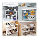 Raft Organizator Extensibil 2 Etaje – Ajustabil pentru Sub Chiuveta, Depozitare Eficienta