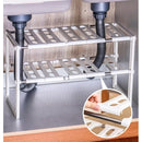 Raft Organizator Extensibil 2 Etaje – Ajustabil pentru Sub Chiuveta, Depozitare Eficienta