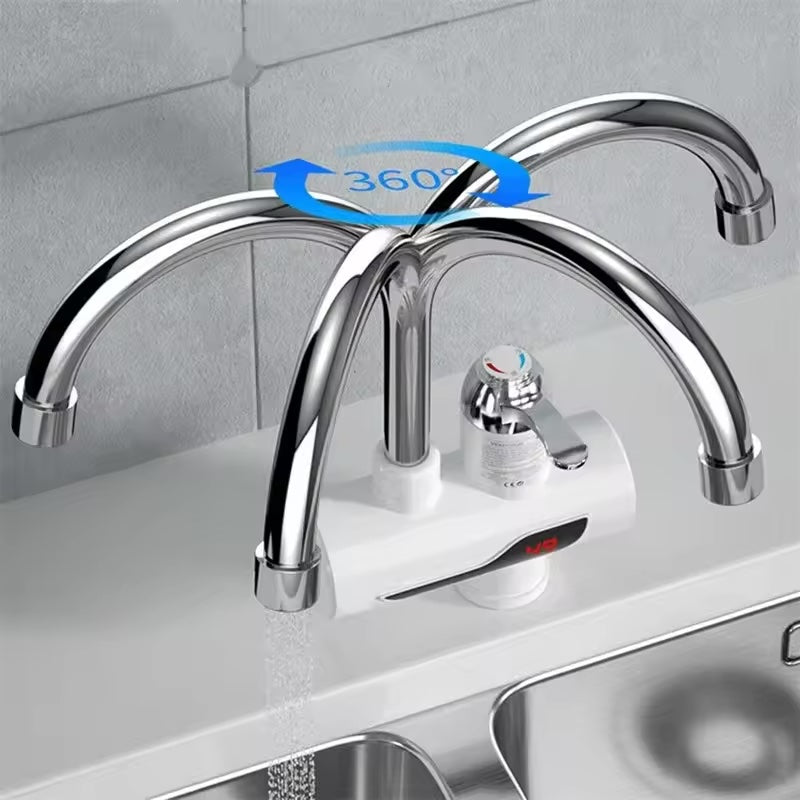 Robinet electric instant pentru apa calda, cu afisaj LCD