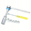 Set Chei Tubulare Metal cu Clichet 40 Piese – Trusa Profesionala Completa cu Cutie Organizata