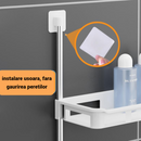 Suport Multifunctional cu 2 Rafturi pentru Baie si Bucatarie – Organizator Compact pentru Depozitare Eficienta