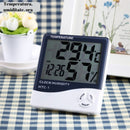 Termometru si Higrometru Digital cu Ceas si Alarma – Display LCD, Monitorizare Precisa