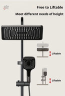 Sistem Dus Premium | Cap De Dus Ploaie Cu Furtun + 3 Moduri Pulverizare + Termostat Integrat
