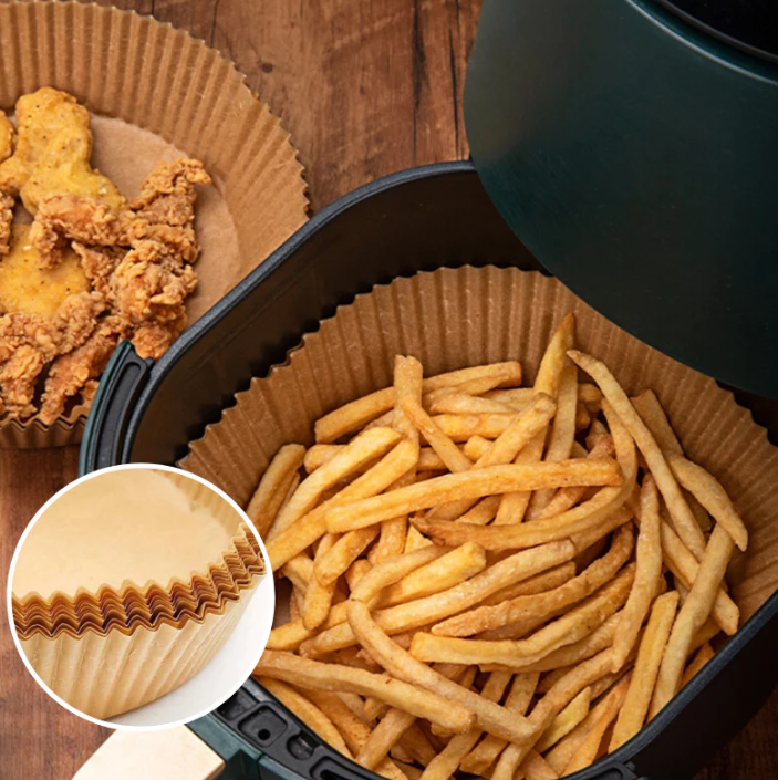 *PROMO* Pachet Friteuza cu aer cald + set 100 hartii de copt, unica folosinta