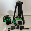 Nivela laser 4D CU 16 linii, 4 fascicule x 360 grade, Linii verzi, Raza de actiune 25m, Precizie ± 2mm/10m, Autonivelare, Unghi drept, Baterii 2 x 4000 mAh 4.2V, Telecomanda
