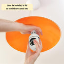Set 2 Camere Supraveghere WiFi Tip Bec 355° Full HD cu Unghi Panoramic, Senzor de Miscare si Functie Audio Bidirectionala