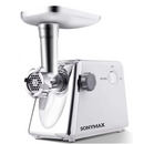 Masina de tocat carne electrica 2200W, inox, functie Reverse, accesorii carnati si kebbe, SonyMax, Garantie 2 ani