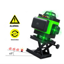 Nivela laser 4D CU 16 linii, 4 fascicule x 360 grade, Linii verzi, Raza de actiune 25m, Precizie ± 2mm/10m, Autonivelare, Unghi drept, Baterii 2 x 4000 mAh 4.2V, Telecomanda
