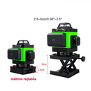 Nivela laser 4D CU 16 linii, 4 fascicule x 360 grade, Linii verzi, Raza de actiune 25m, Precizie ± 2mm/10m, Autonivelare, Unghi drept, Baterii 2 x 4000 mAh 4.2V, Telecomanda