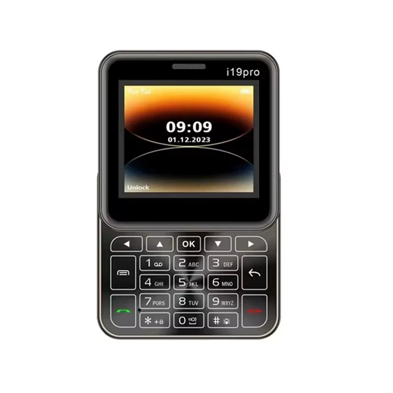 Telefon Mini Slide i19 Pro Ecran 2.4 inch, Dual SIM, Camera, FM Radio, Bluetooth, Butoane Fizice, Deblocat