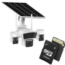 *PROMO* Camera Supraveghere, Conexiune 4G, Panou Solar | 3 Senzori PIR, Baterie 16000mAh, Card 32GB, PTZ, Control 360