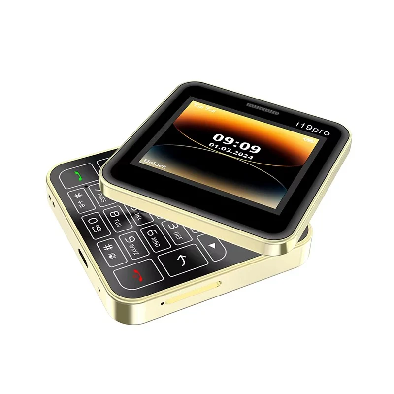Telefon Mini Slide i19 Pro Ecran 2.4 inch, Dual SIM, Camera, FM Radio, Bluetooth, Butoane Fizice, Deblocat