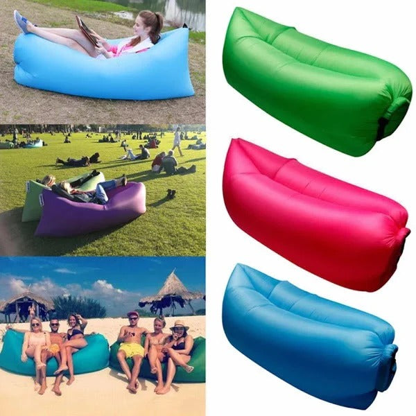 Set 3x Saltea gonflabila Lazy Bag, umflare cu aer, calitate premium
