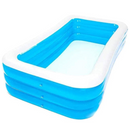 Piscina Gonflabila Albastra cu 3 Inele, 210 cm lungime si 54 cm inaltime, Ideală pentru Distractie în Aer Liber
