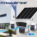 *PROMO* Camera Supraveghere, Conexiune 4G, Panou Solar | 3 Senzori PIR, Baterie 16000mAh, Card 32GB, PTZ, Control 360