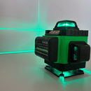 Nivela laser 4D CU 16 linii, 4 fascicule x 360 grade, Linii verzi, Raza de actiune 25m, Precizie ± 2mm/10m, Autonivelare, Unghi drept, Baterii 2 x 4000 mAh 4.2V, Telecomanda