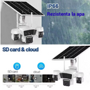 *PROMO* Camera Supraveghere, Conexiune 4G, Panou Solar | 3 Senzori PIR, Baterie 16000mAh, Card 32GB, PTZ, Control 360