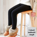 Set 2X Colanti Imblaniti Simpli Ultra Caldurosi, Elastici, Marime Universala S-4XL, Interior Pufos