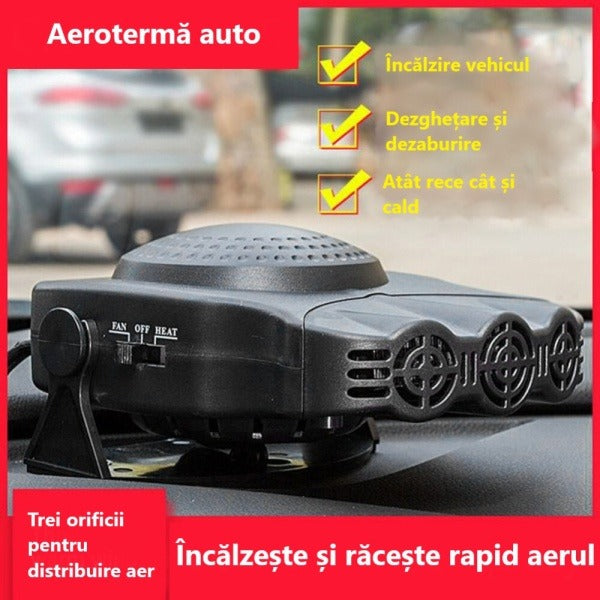 Aeroterma auto cu aer rece sau cald, dezaburire