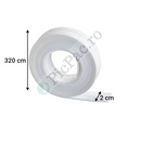 Banda de Etansare Autoadezivă Albă 2 cm x 320 cm – Protecție Mucegai Baie și Bucătărie