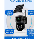 Camera Supraveghere cu Panou Solar, Conexiune 4G, Vedere Nocturnă Color, Card Memorie 32GB Cadou