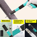 Kit Pistol Manual Pentru Fixare Cuie Si Nituri | Pneumatic | 30 cm | Calibru 7.3 cm | Ochelari Protectie + Cutie Transport | Albastru