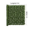 Gard viu artificial cu frunze realistice, usor de montat, pentru decor exterior si interior, 1m x 3 m
