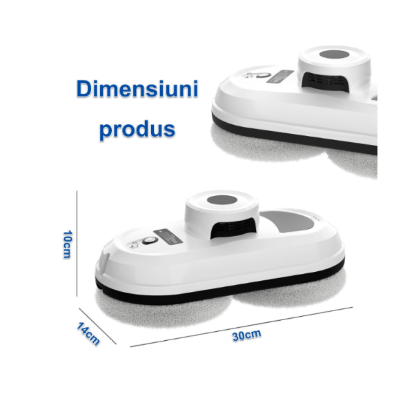 Robot Curatare Geamuri Control Remote + Detectie Margini + Aspiratie 5600Pa
