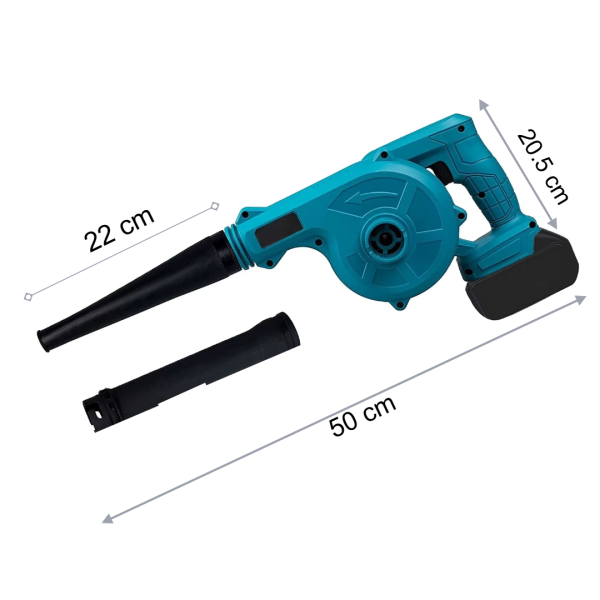 Suflanta & Aspirator 2-în-1 Fără Fir | 18V | 180 MPH | 15.000 RPM | 0.7 kg | 2 Acumulatori