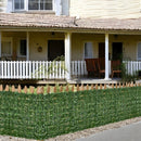 Gard viu artificial cu frunze realistice, usor de montat, pentru decor exterior si interior, 1m x 3 m