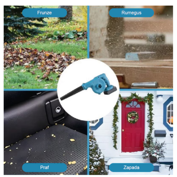 Suflanta & Aspirator 2-în-1 Fără Fir | 18V | 180 MPH | 15.000 RPM | 0.7 kg | 2 Acumulatori