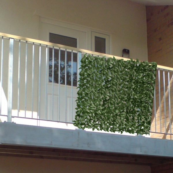 Gard viu artificial cu frunze realistice, usor de montat, pentru decor exterior si interior, 1m x 3 m